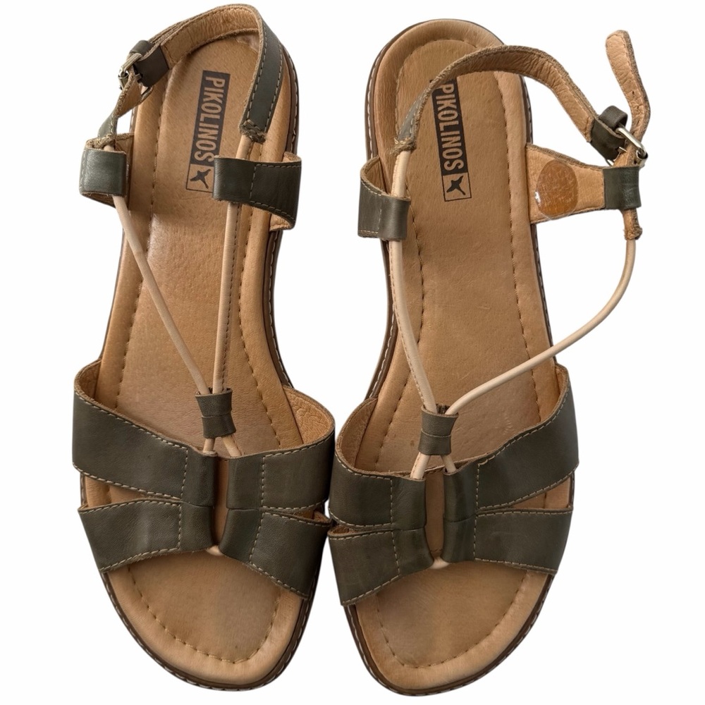 PIKOLINOS Women's Leather Boho Minimalist Lagenlook Summer Sandals Sz 11-11.5